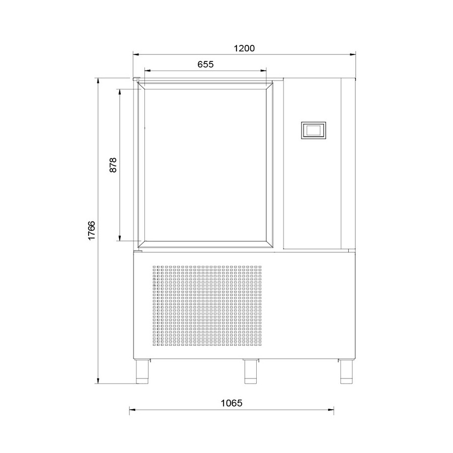 Abatidor 10 bandejas - GN 1/1 o GN 2/1 AM-102 CD