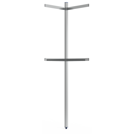 Fricosmos Columna de esquina inox perforada 40x40x2000 mm