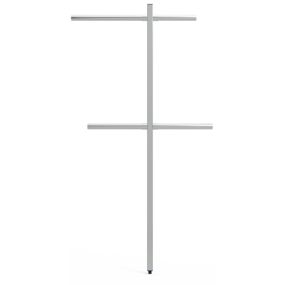 Fricosmos Columna central inox para tubo 40x40x2000 mm