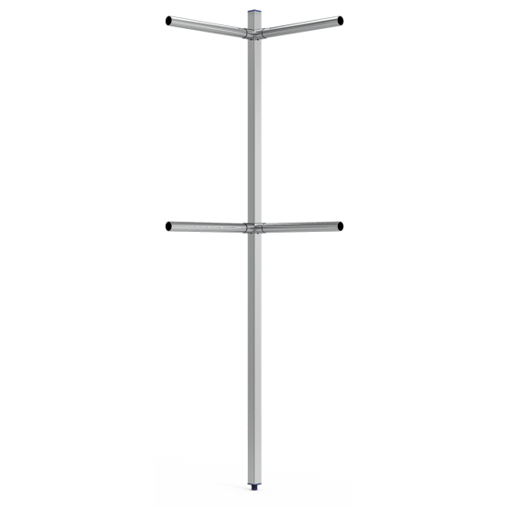 Fricosmos Columna de esquina inox para tubo 40x40x2000 mm
