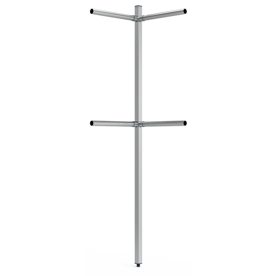 Fricosmos Columna de esquina inox para tubo 40x40x2000 mm