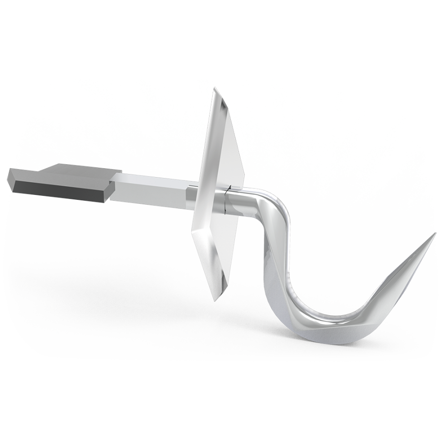 Fricosmos Gancho forjado inox para cordero 60x8 mm