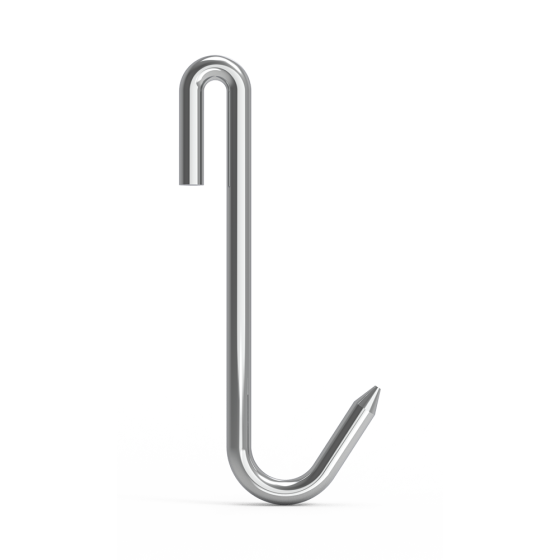 Fricosmos Gancho de varilla inox J 180 x 10 mm