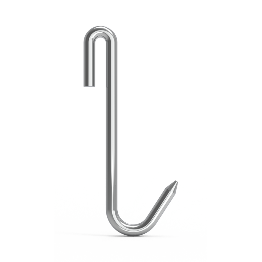 Fricosmos Gancho de varilla inox J 260x10 mm