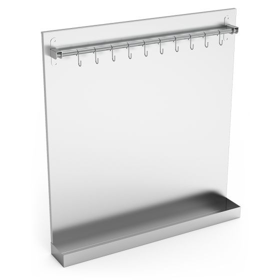 Fricosmos plafón para embutidos 1500x115x850 mm de acero inox.