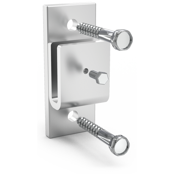 Fricosmos Soporte central inox para pletina 100x40x15 mm