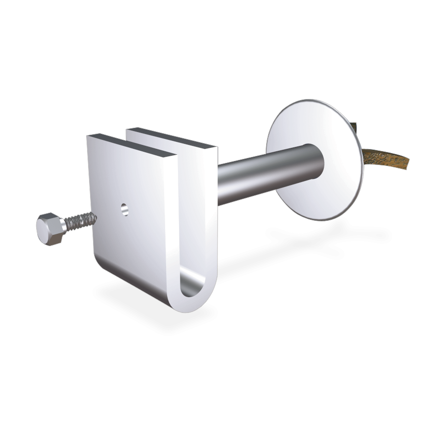 Fricosmos Soporte recto inox de pletina para recibir