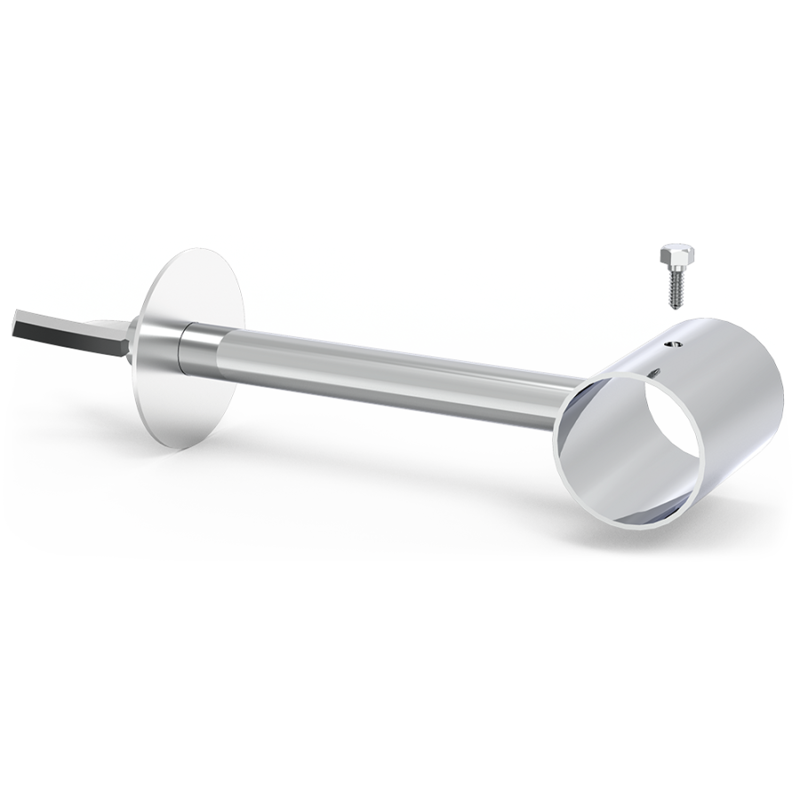 Fricosmos Soporte recto inox de tubo 180x60x30 mm
