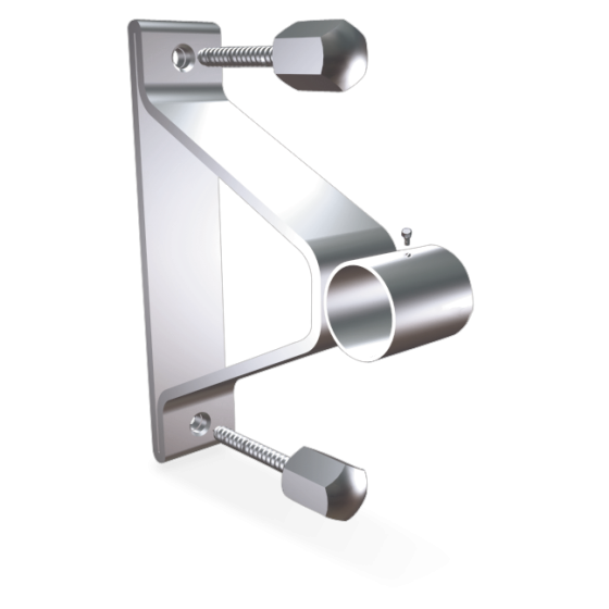Fricosmos - Soporte puente inox con trasera para tubo