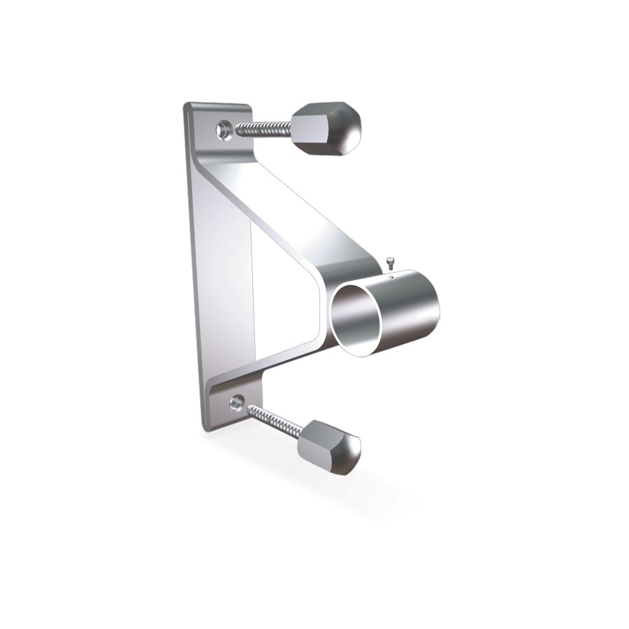 Fricosmos Soporte puente inox con trasera para tubo