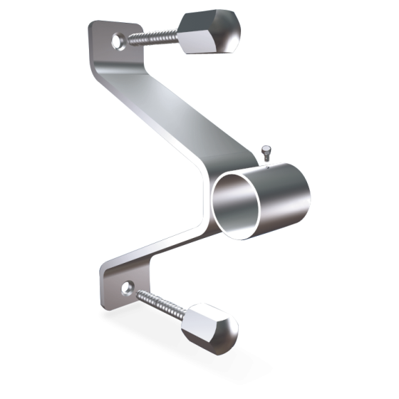 Fricosmos Soporte puente inox sin trasera para tubo