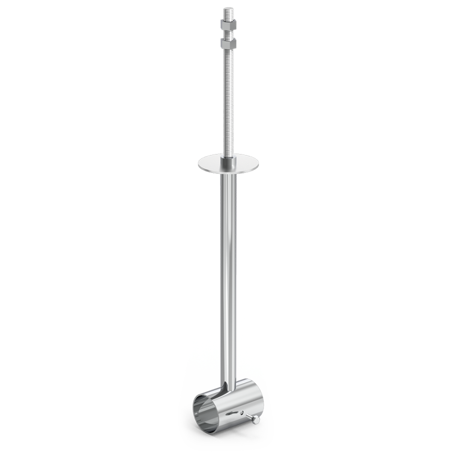 Fricosmos - Tirante de techo inox para tubo 900x30 mm