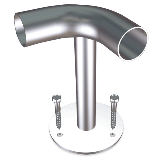 Fricosmos Soporte inox de esquina anti choques 300x30 mm