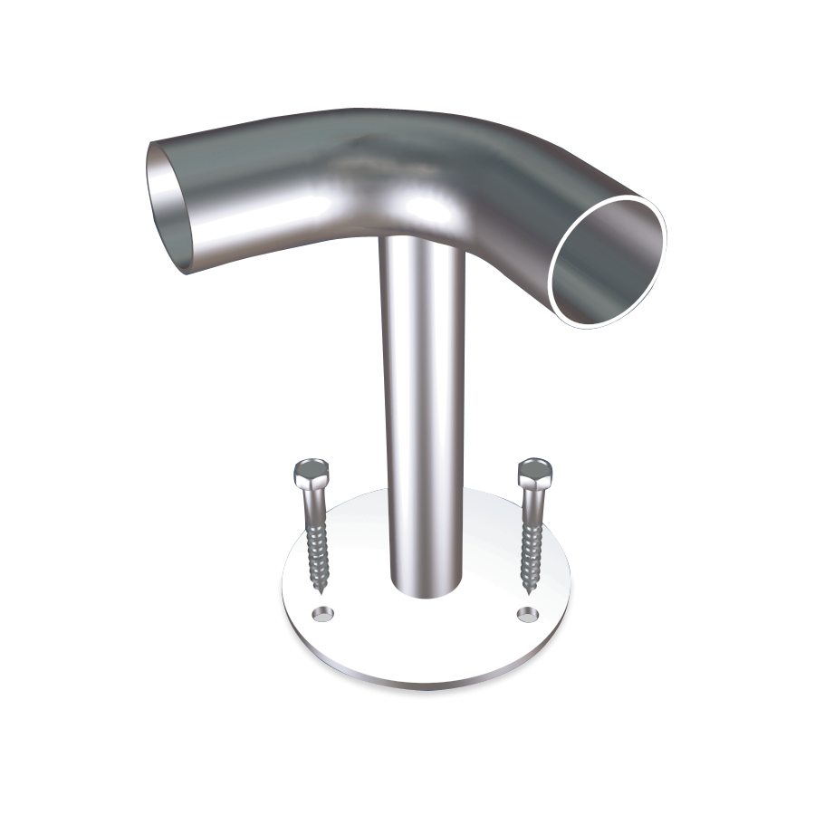 Fricosmos Soporte inox de esquina anti choques en escuadra