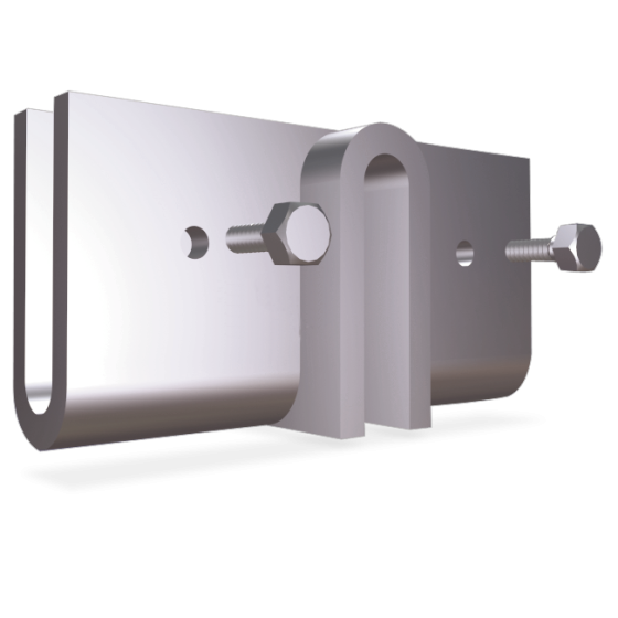 Fricosmos - U en forma de doble T inox 100x40x50 mm