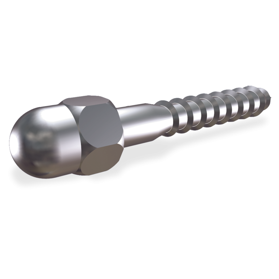 Fricosmos Tornillo inox barraquero con embellecedor 40x6 mm