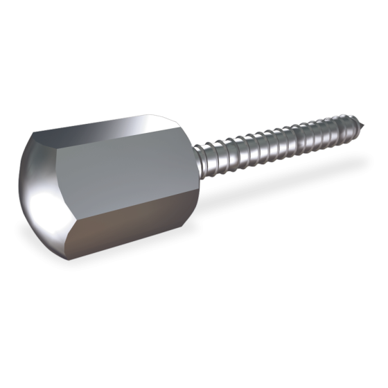 Fricosmos Tornillo inox barraquero con embellecedor 65x10 mm