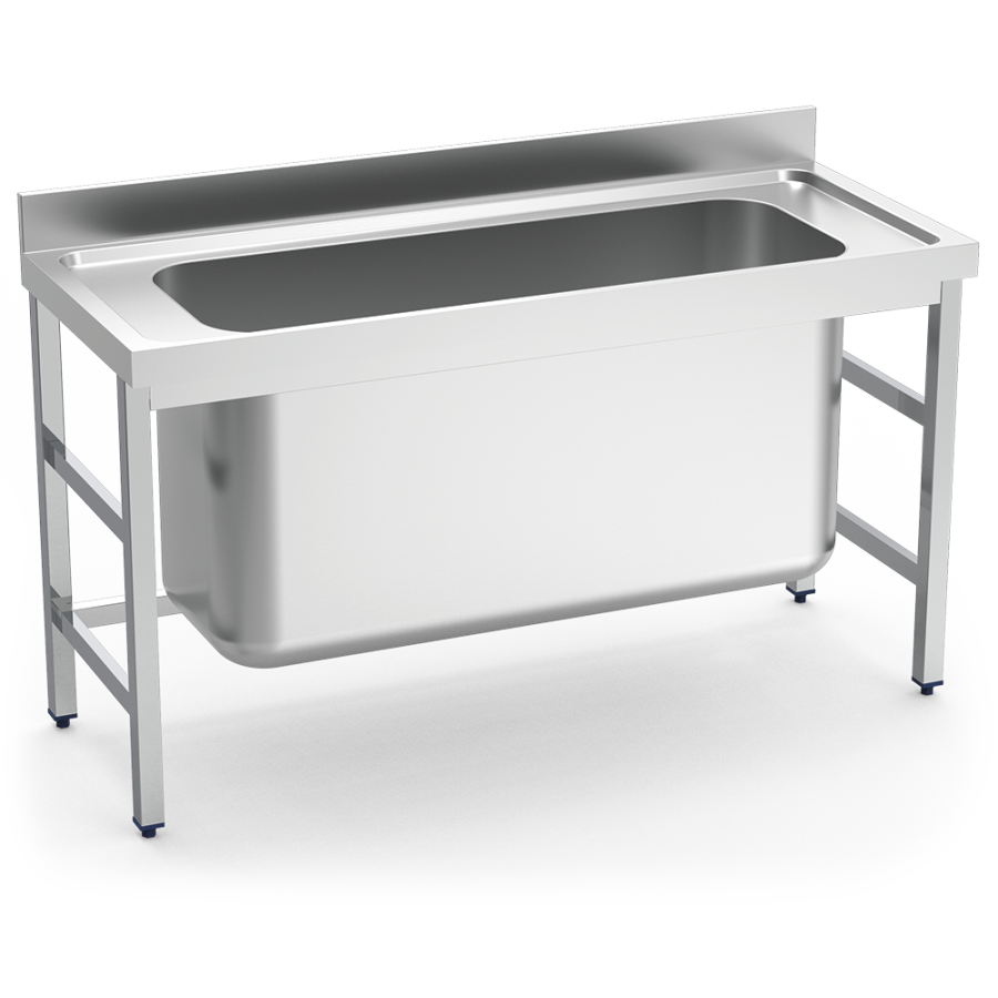 Fricosmos Fregadero Inox Extra Grande 1 Cubeta 1500x600