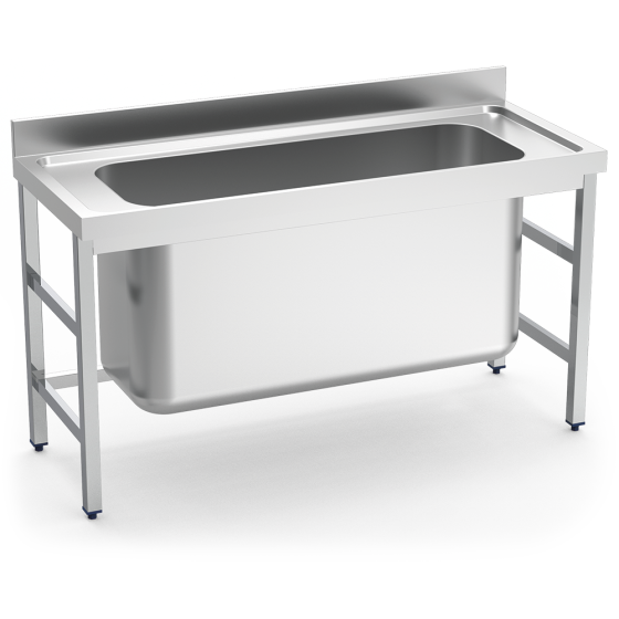 Fricosmos Fregadero Inox Extra Grande 1 Cubeta 1500x700 mm