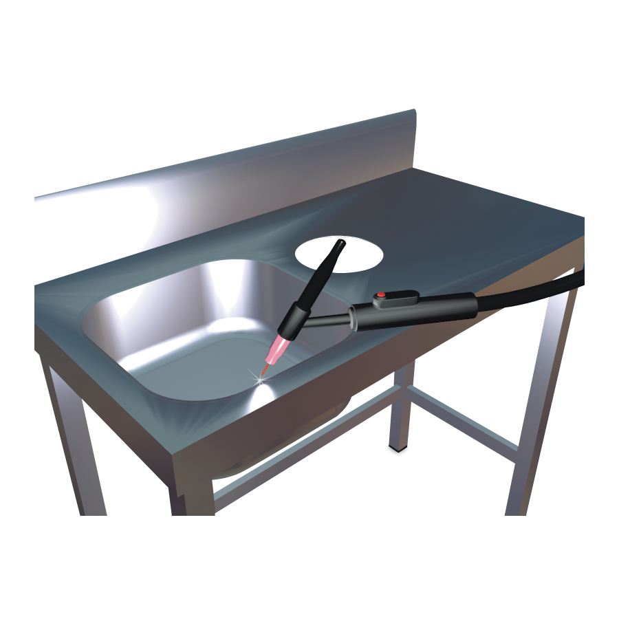 Fricosmos Fregadero Inox Soldado a Mesa Mano Izquierda