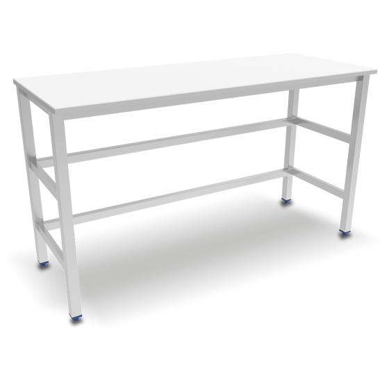 Fricosmos Mesa Central con Encimera de Polietileno Blanco