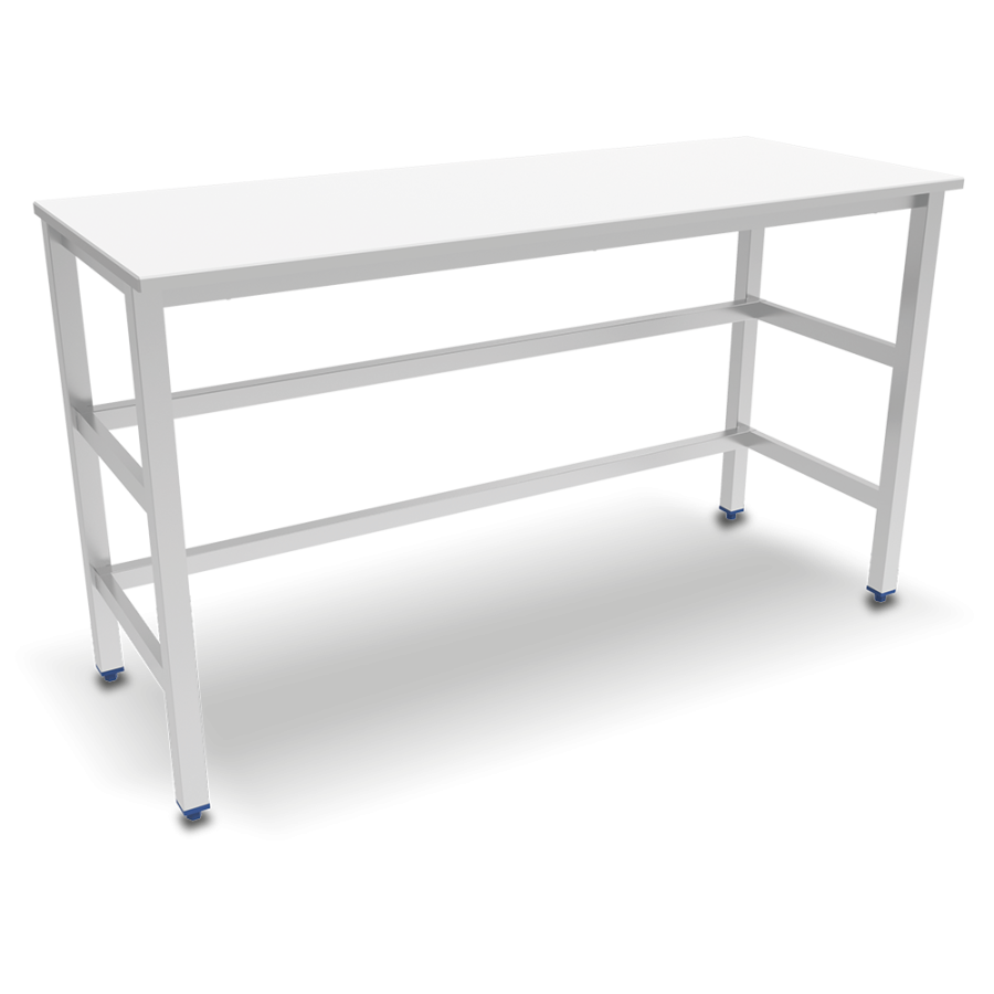 Fricosmos Mesa Central con Encimera de Polietileno Blanco