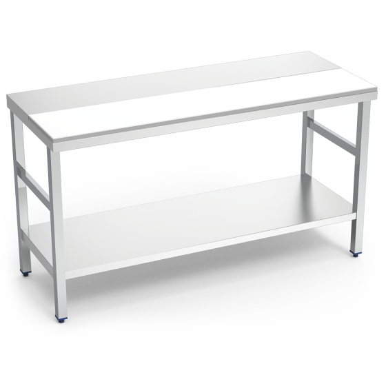 Fricosmos Mesa de Preparación Central Blanca con Entrepaño