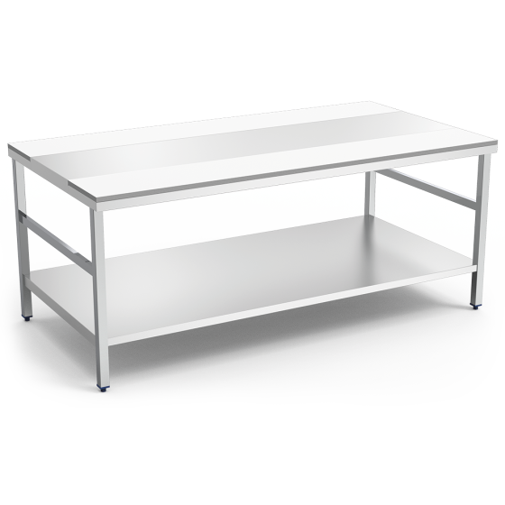 Fricosmos Mesa de Despiece Blanca con Entrepaño 1500 mm