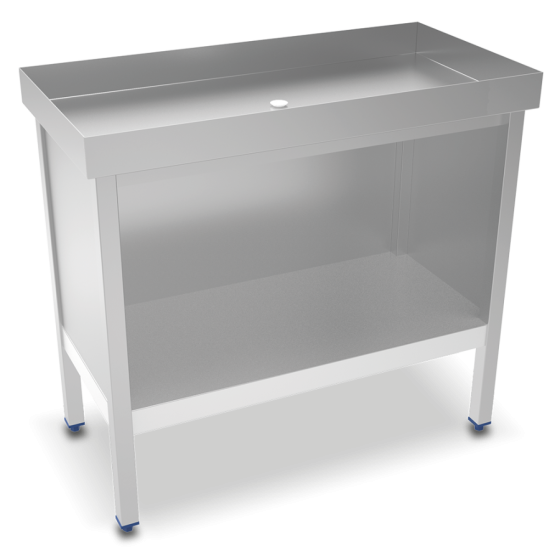 Fricosmos Mesa inox para exposición de marisco 1000x500 mm