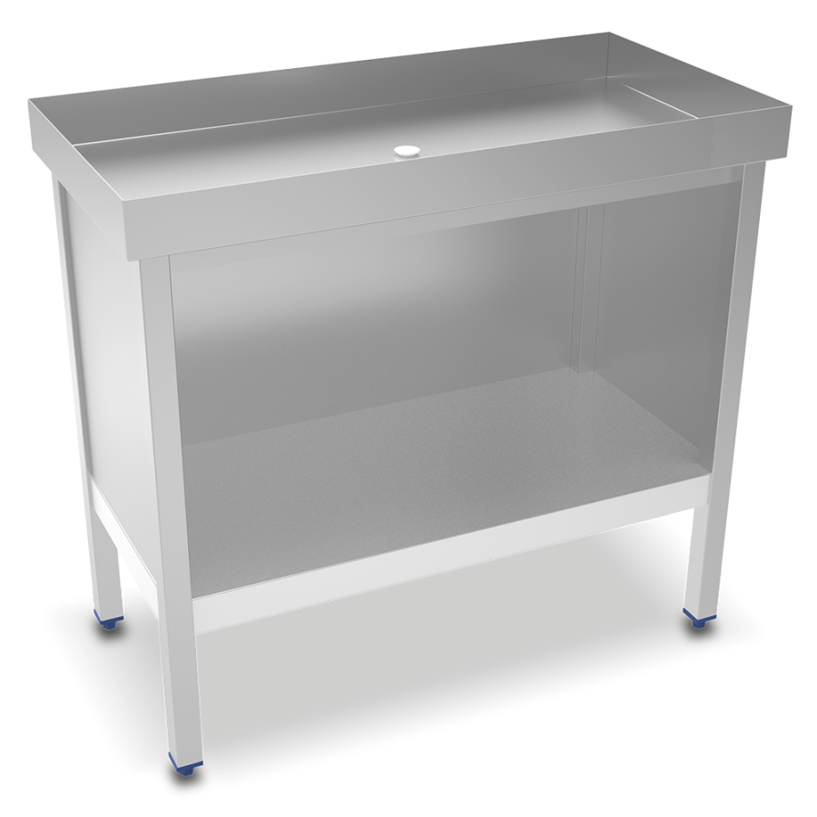 Fricosmos Mesa inox para exposición de marisco 1000x500 mm