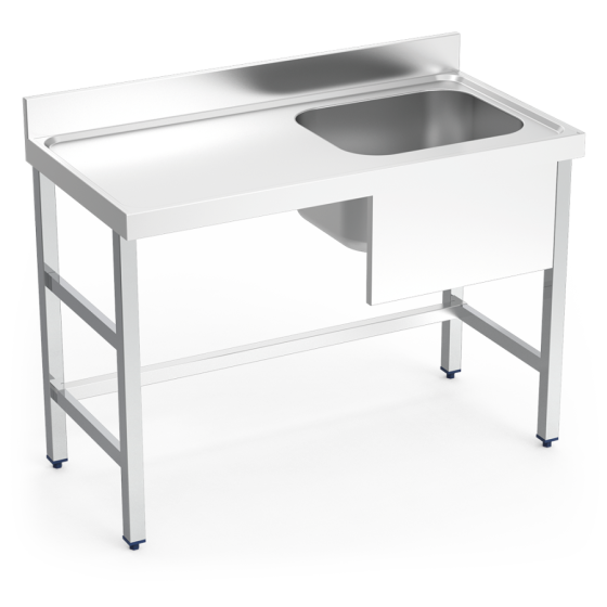 Fricosmos Mesa mural inox de Chef con cubeta derecha
