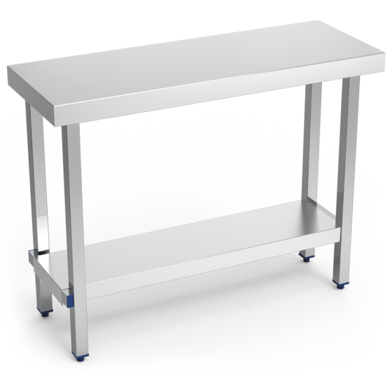 Fricosmos - Mesa inox profesional plegable con entrepaño central