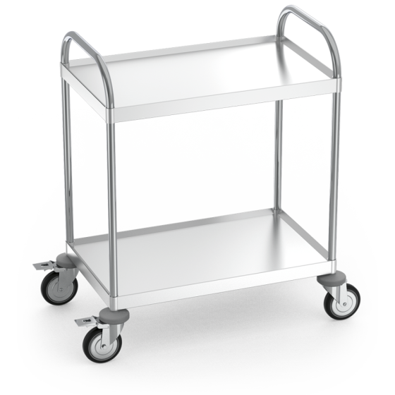 Fricosmos - Carro de servicio inox con 2 entrepaños