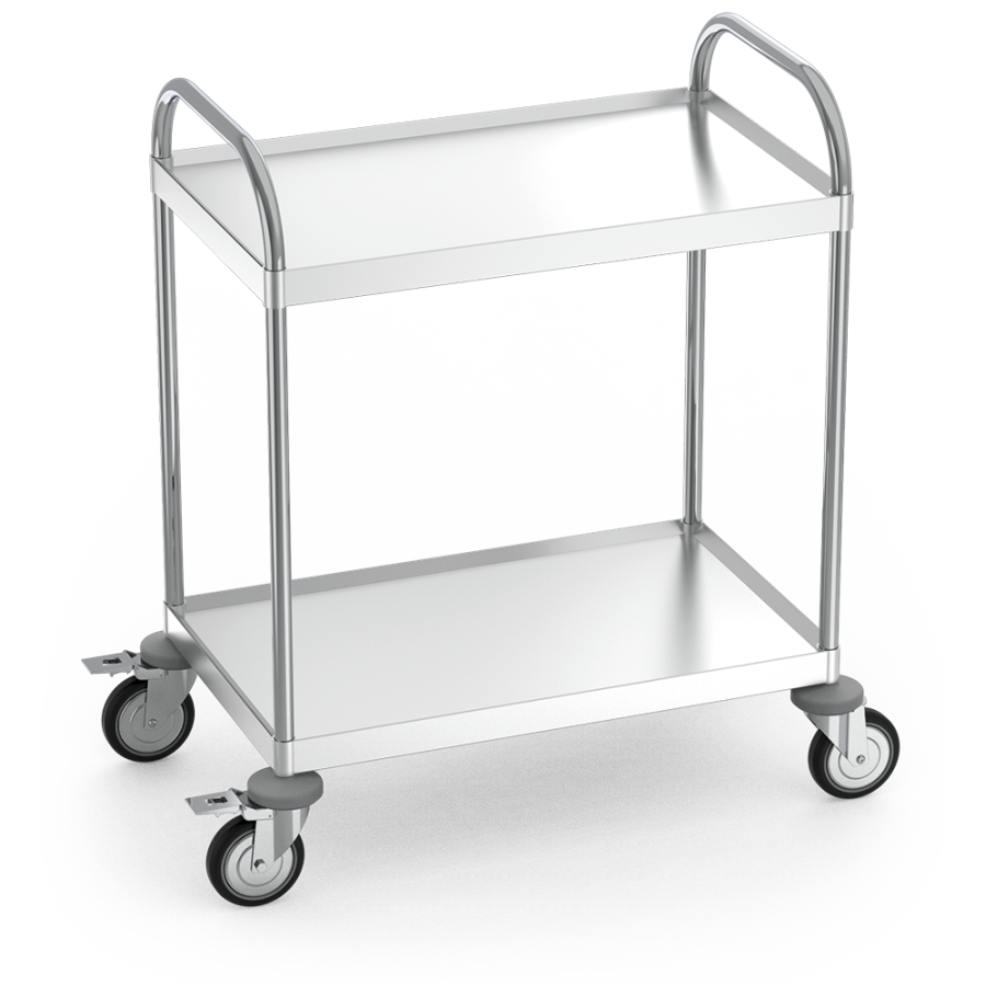 Fricosmos Carro de servicio inox con 2 entrepaños