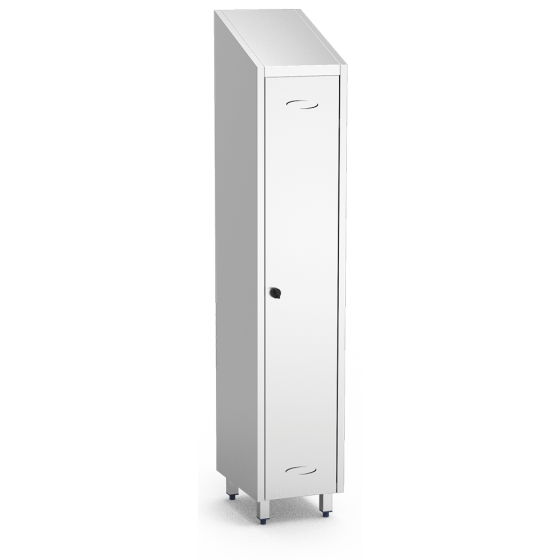 Fricosmos Armario Inox de Limpieza 1 Puerta | 370x480x2010