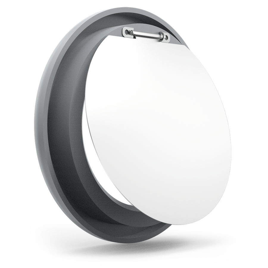 Fricosmos Aro gris con trampilla para contenedor vertical