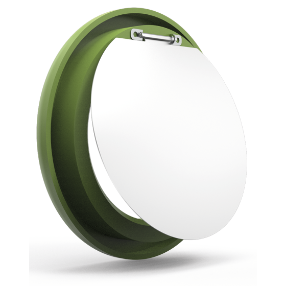 Fricosmos Aro verde con trampilla para contenedor de reciclaje