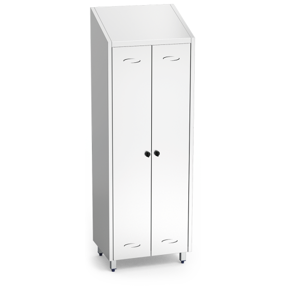 Fricosmos Armario inox productos de limpieza 2 puertas