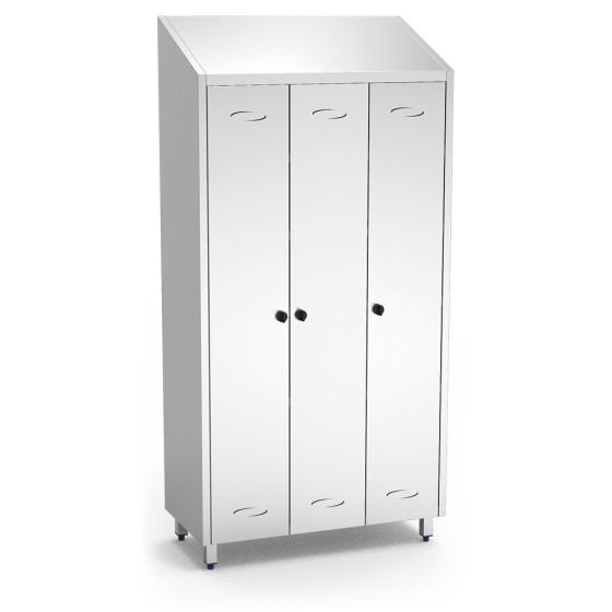 Fricosmos Armario Inox Reforzado para Vajilla 3 Puertas