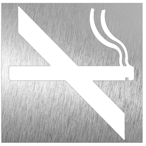 Fricosmos Pictograma Inox Prohibido Fumar 120x120 mm