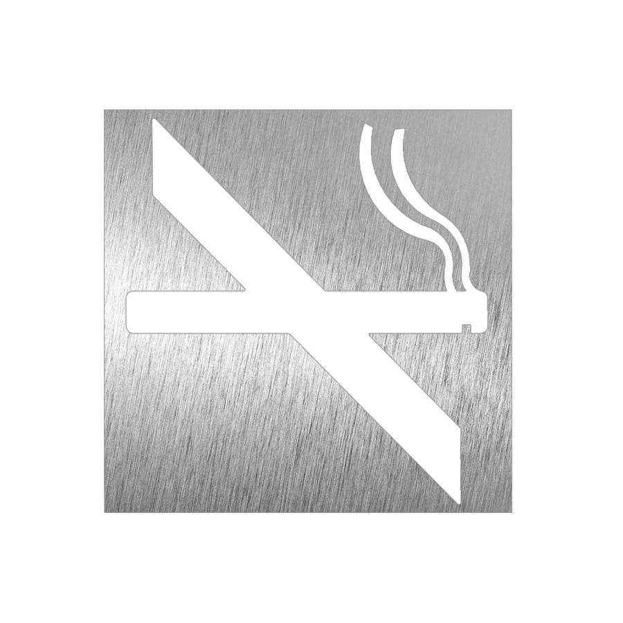 Fricosmos Pictograma Inox Prohibido Fumar 120x120 mm