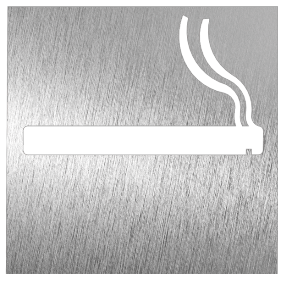 Fricosmos Pictograma Inox Permitido Fumar 120 x 120 mm