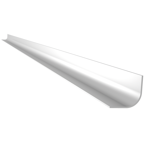 Fricosmos Zócalo Curvo Inox 3000 mm | Herraje Profesional