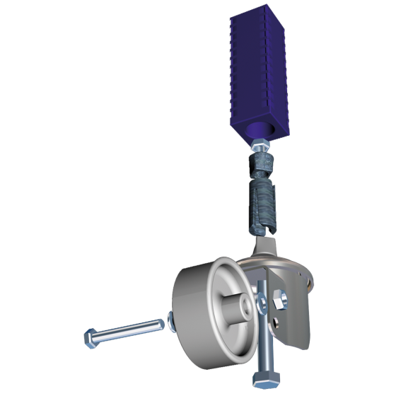 Fricosmos Kit acoplamiento rueda-pata 40x40 mm