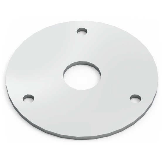 Fricosmos Plaqueta redonda de 120 mm | Herraje inox