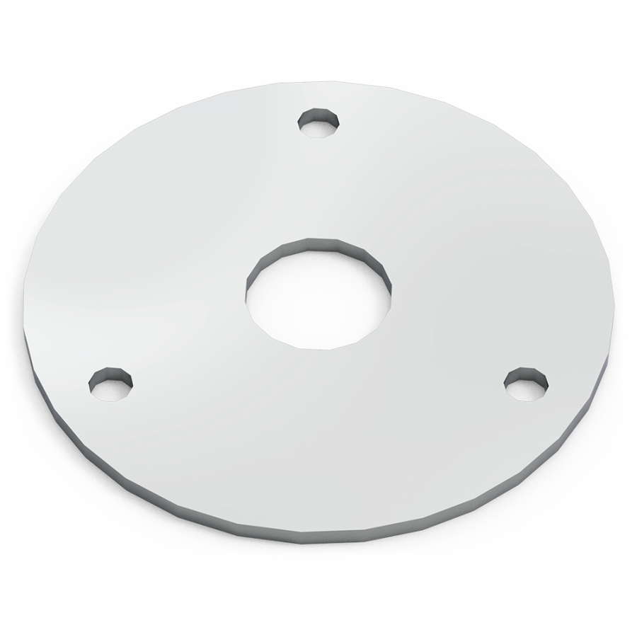 Fricosmos Plaqueta redonda de 120 mm | Herraje inox