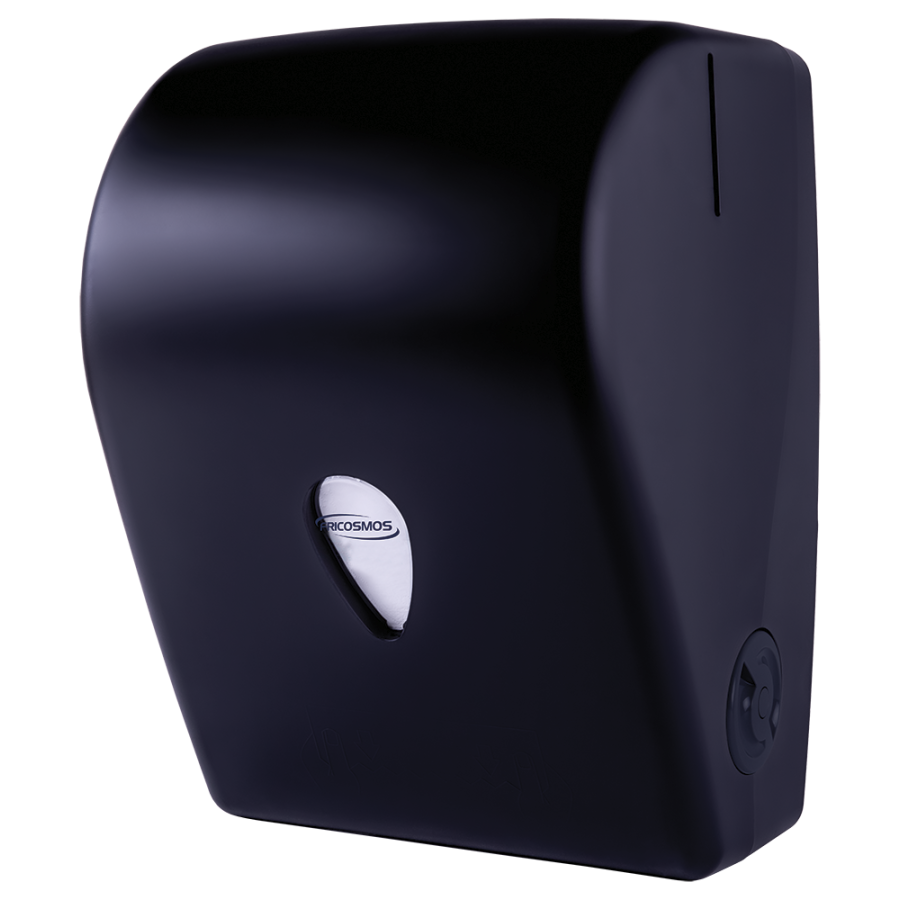 Dispensador de toallas con autocorte negro mate