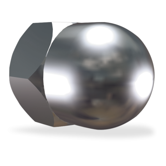 Fricosmos Tuerca Ciega Inox Hexagonal Rosca Métrica M4