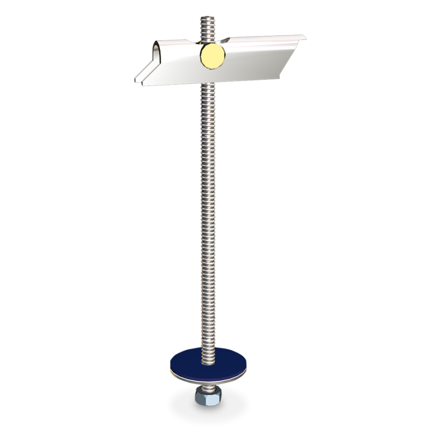 Fricosmos Taco galvanizado para techo tipo balancín M8x200
