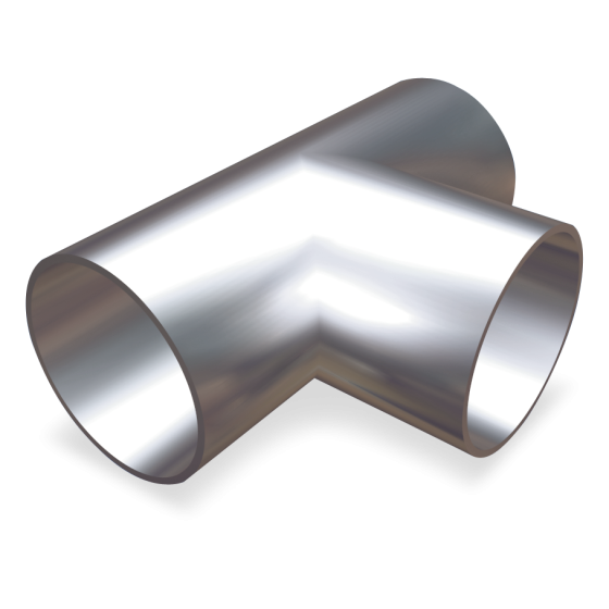 Fricosmos - Tubo inox en forma de T de 35 mm, 110 x 70 mm